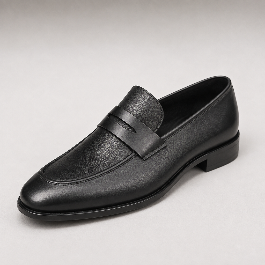 Mocassin Penny Loafer Homme – Noir  L’élégance qui se remarque dès le premier regard.