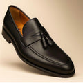 Mocassin à pampilles en cuir véritable, Qualité supérieure