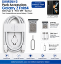Pack accessoires Samsung Galaxy Z Fold4, Tiroir SIM + câble Type-C + éjecteur SIM